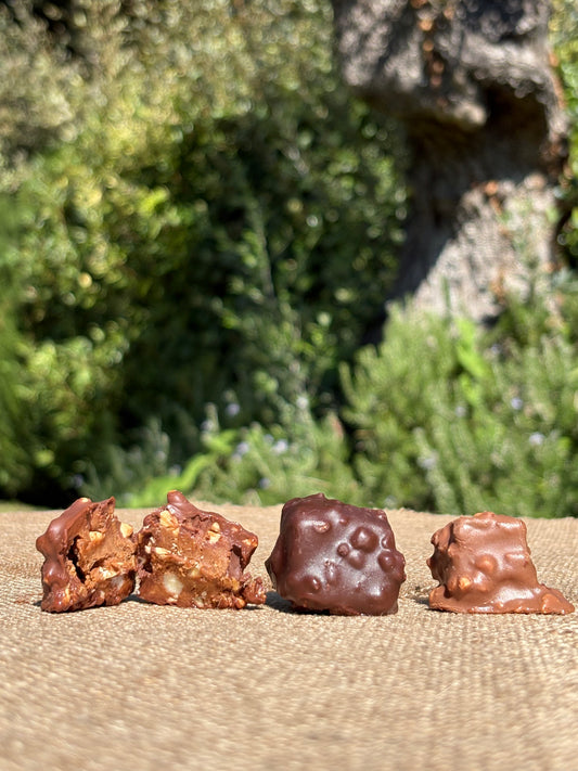 Rocher praliné enrobage chocolat au lait